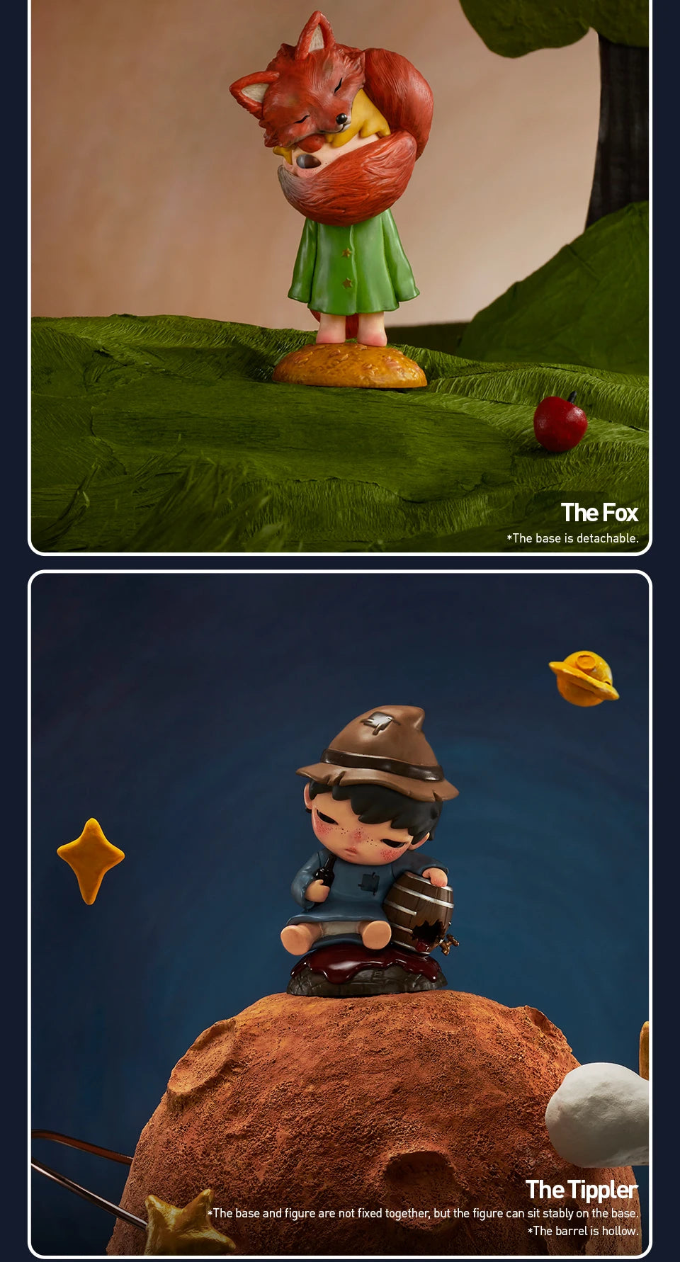 POP MART Hirono x Le Petit Prince Serie Blind Box Spielzeug Mystery Box Mistery Caixa Actionfigur Überraschung Süßes Modell Geburtstagsgeschenk
