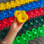 Kids Plastic Rock Climbing Wall Holds Games Indoor Outdoor Climbing Stones Set Playground DIY Rock Stone Wall Random Color