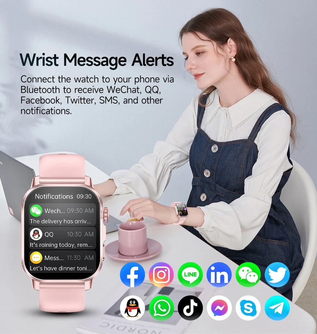 Neue präzise Gesundheits-Smartwatch EKG+HRV Harnsäure Blutfette Emotionswahrnehmung Bluetooth-Anruf Smartwatches für Männer und Frauen