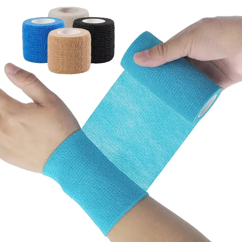 1/6 Stücke Buntes Sport-Tape Selbstklebende Elastische Bandage Elastoplast Sportschutz Knie Finger Knöchel Handfläche Schulter