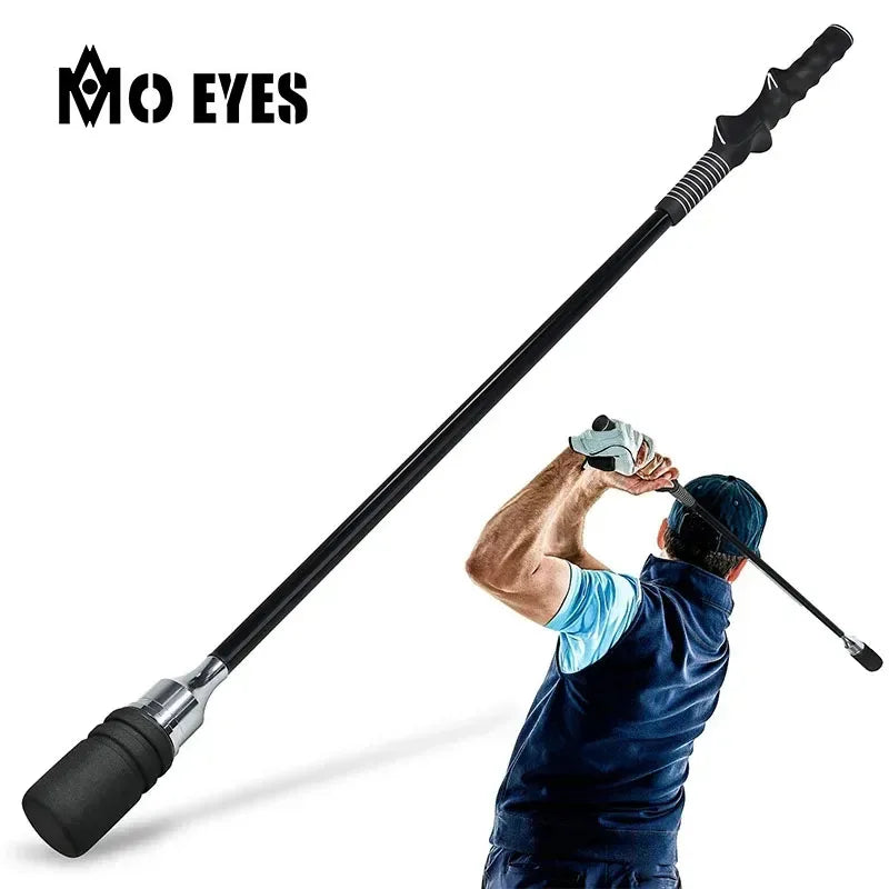 MO EYES Golfschwungtrainer Schwarz Indoor- und Outdoor-Übungsstick Handgriff HGB031 Hauptbild