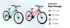 Hiland 26 Zoll Damen Mountainbike, 18-Gang mit Federgabel, doppelten mechanischen Scheibenbremsen, Aluminiumrahmen MTB