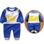 Anime Kleidung Baby Vegeta Strampler Neugeborene Kuririn Roshi Trainingsoutfit Säuglinge Kinder Halloween Cartoon Cosplay Kostüm Overall