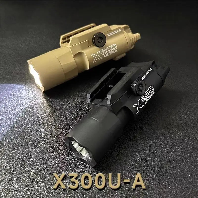 Taktische Lampe X300 X300U Nylon Pistolen-Blitzlicht LED passend für 20mm Schiene Airsoft Hängende Jagd Taschenlampe