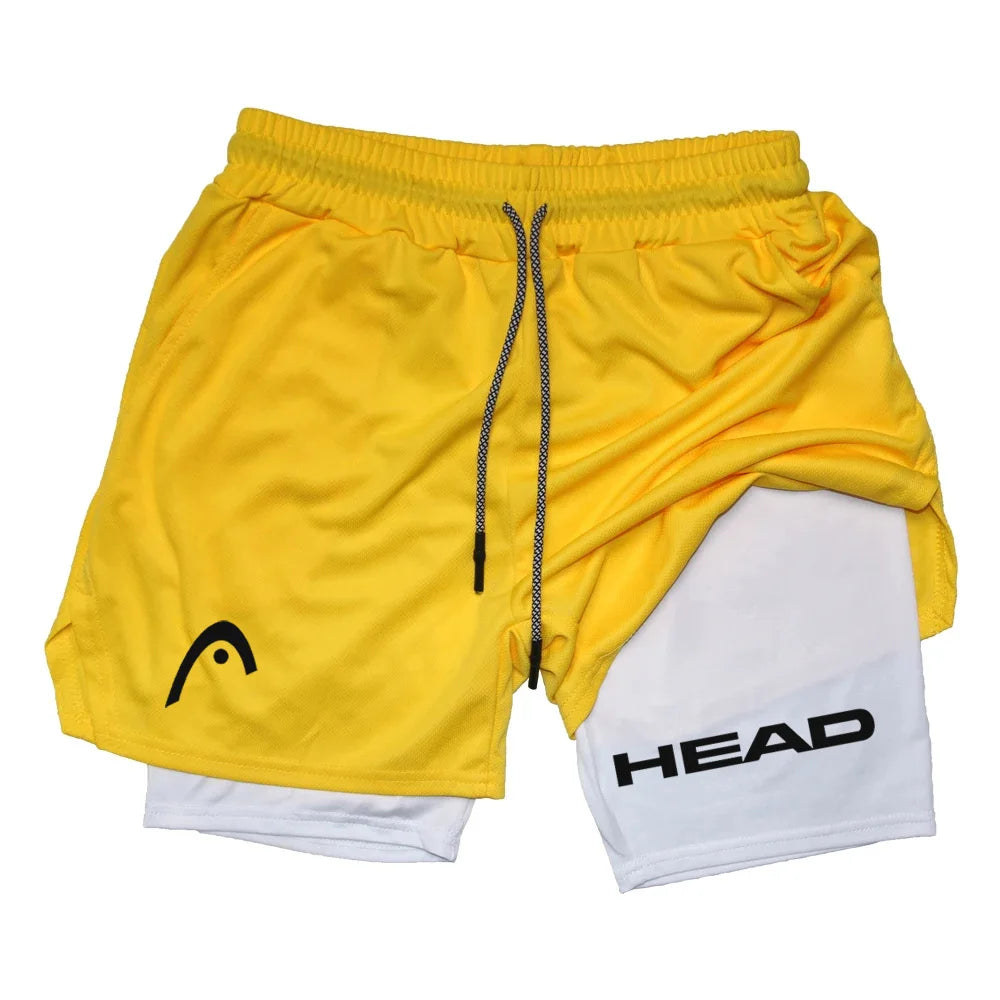 Anime Berserk Herren-Laufshorts Fitnessstudio Training 2-in-1 Sport Schnelltrocknend Workout Jogging Doppelschicht Sommer