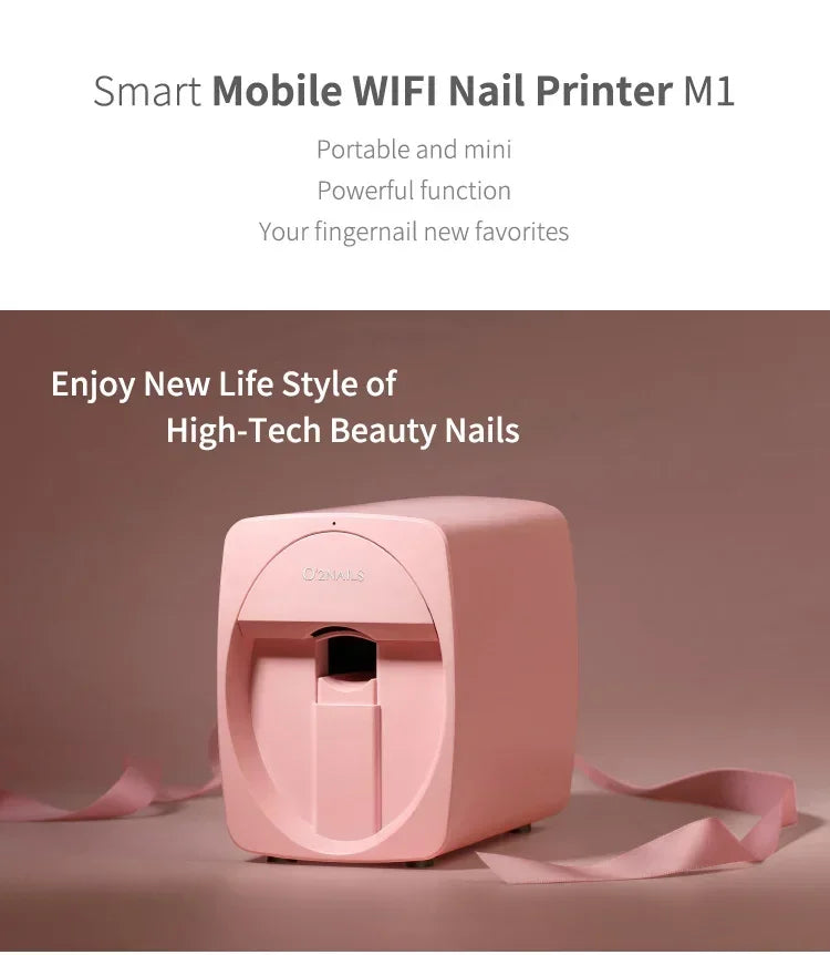 Smarter 3D Mobiler Nageldrucker M1 Muster Digitaler Nagelkunst-Drucker DIY Tragbares H1 Nagelkunst-Gerät Vom Telefon