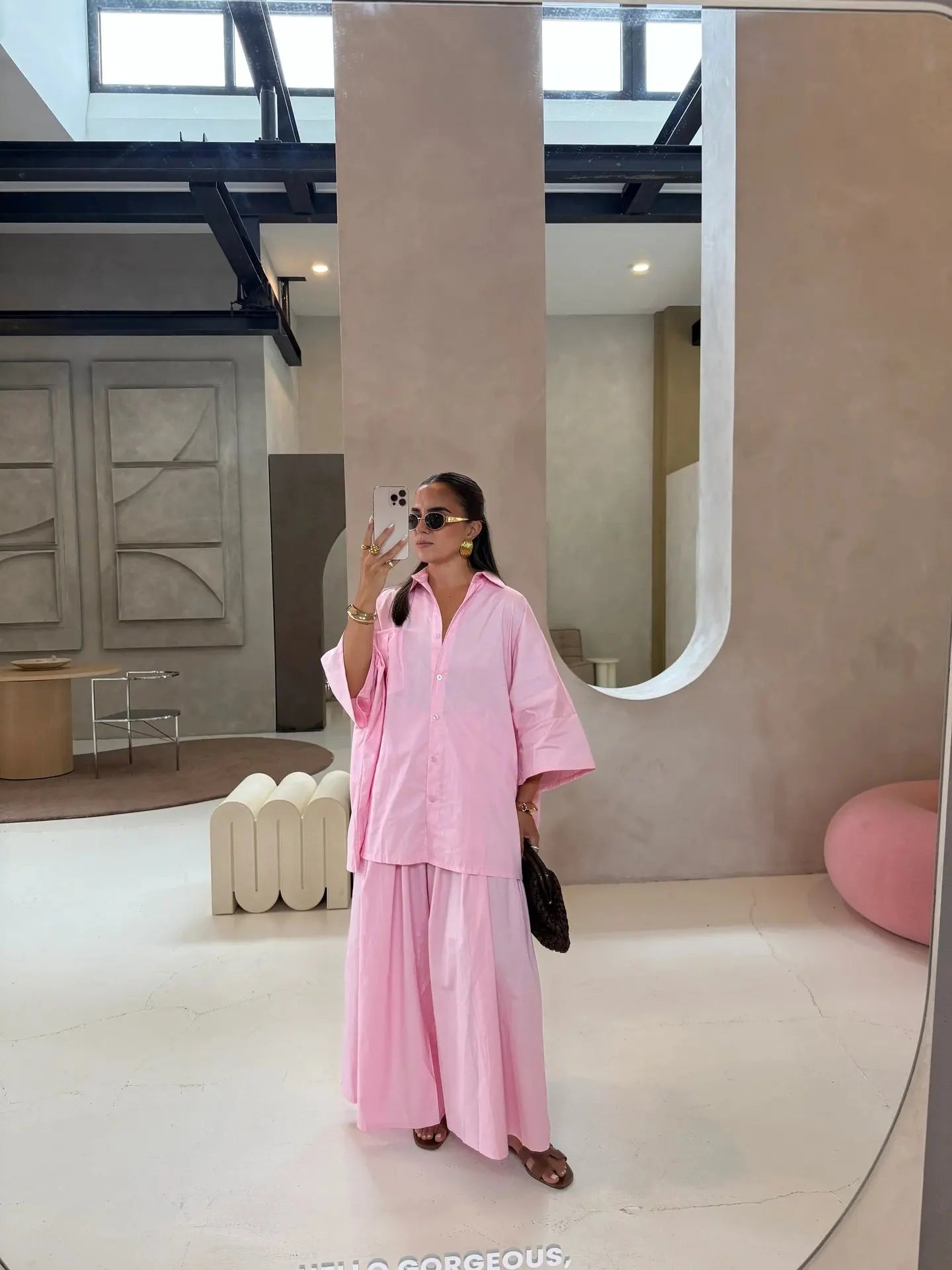 Damen Anzug mit Revers, langen Ärmeln, chic, einreihig, weites Bein, lange Hose, Sets 2026, lässiges, lockeres Outfit für den Alltag