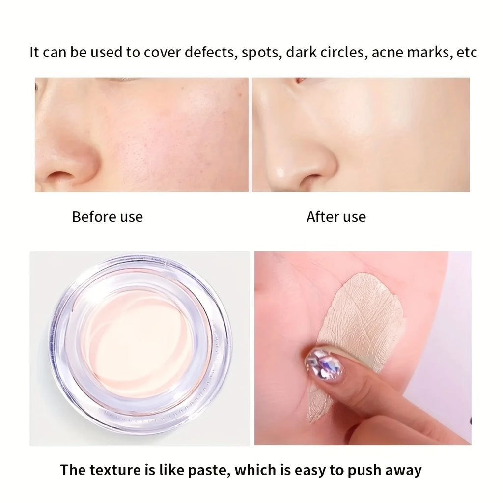 Full Coverage Waterproof Concealer – Hides Tattoos, Scars & Blemishes, Natural Matte Foundation for All Skin Tones, Long-Lasting