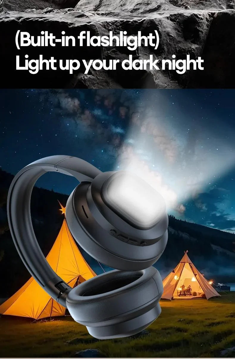 AI LCD Touchscreen Shock Bass Headsets HIFI Sound Kabellose Bluetooth-Kopfhörer ANC Geräuschunterdrückung Gamer-Ohrhörer mit Mikrofon