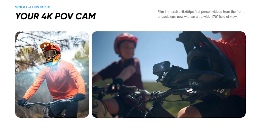 Insta360 X4 Air / X4 Action-Kamera - 165g leichte 8K 360-Grad-Kamera, Unsichtbarer-Selfie-Stick-Effekt integriert, X4 Air gewünscht