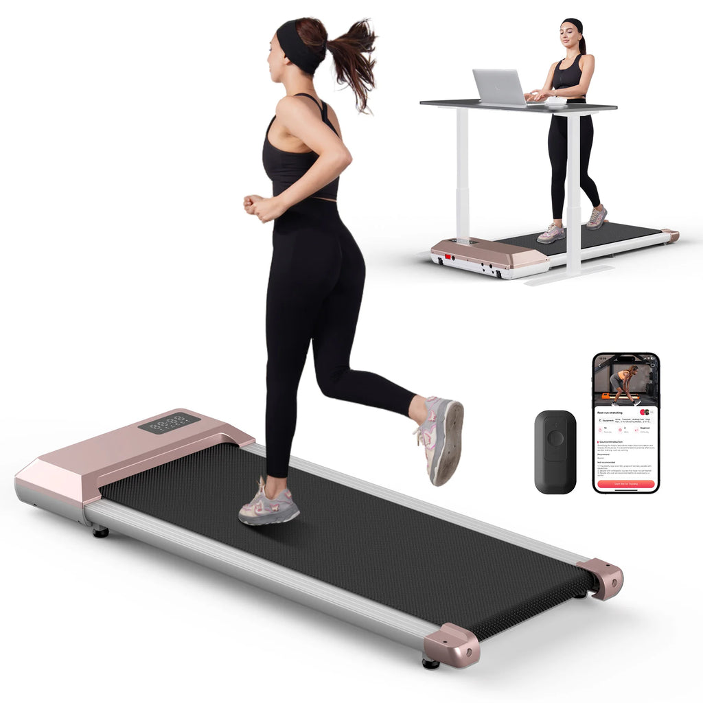 300lbs Laufband für Zuhause 2.5HP Laufbänder Walking Pad LCD Digitalanzeige 2in1 Walking Running Fitnessgerät