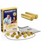 Partyspiele Magnetsteine Spiel Interaktives Magnetbrett Strategie-Spiel für Familien Kinder Erwachsene Hochwertige längste Seite 3,4cm