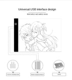 LED Leuchtpad Kopiertisch Transparentes Schreib- und Zeichenbrett Ideal für Künstler und Studenten Anime-Kunst Replizierung Zeichentool