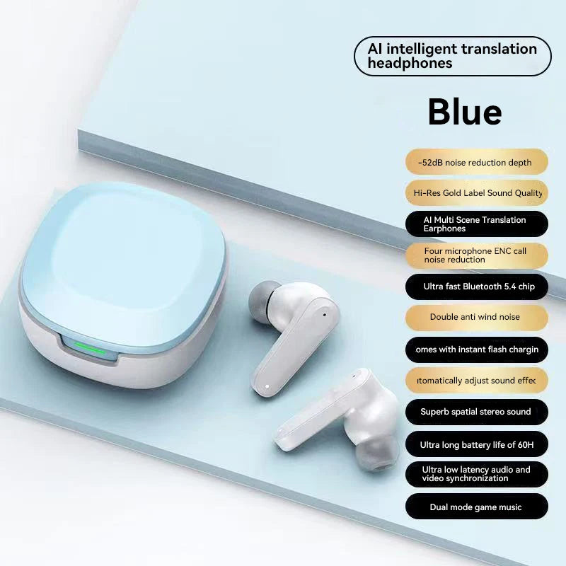 Lenovo AI Intelligente Übersetzungs-Bluetooth-Kopfhörer, unterstützt mehrere Sprachen, kabellose In-Ear-Business-Kopfhörer mit App