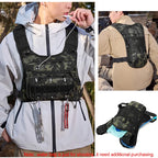 Lauf-Brusttasche Trinkweste zum Radfahren Wandern Fahrradrennen Marathon Tasche Herren Damen Sport Taktische Bauchtasche Camping Rucksack