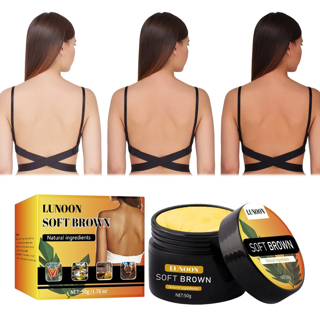 Bräunungscreme mit Sonnenschutz, lang anhaltender Bronzer für Gesicht und Körper, pflegende Formel erzeugt einen natürlichen Verdunkelungseffekt.