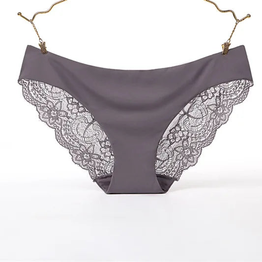 Damen Spitzenhöschen Sexy Transparenter Slip Niedriger Bund Baumwollzwickel Slips Übergröße Damenunterwäsche Dessous Neu Heißer Verkauf