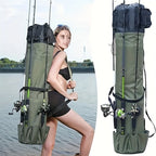 Angeltaschen Robust Faltbar Angeltasche Multifunktional Große Kapazität Hochwertige Rutenhülle