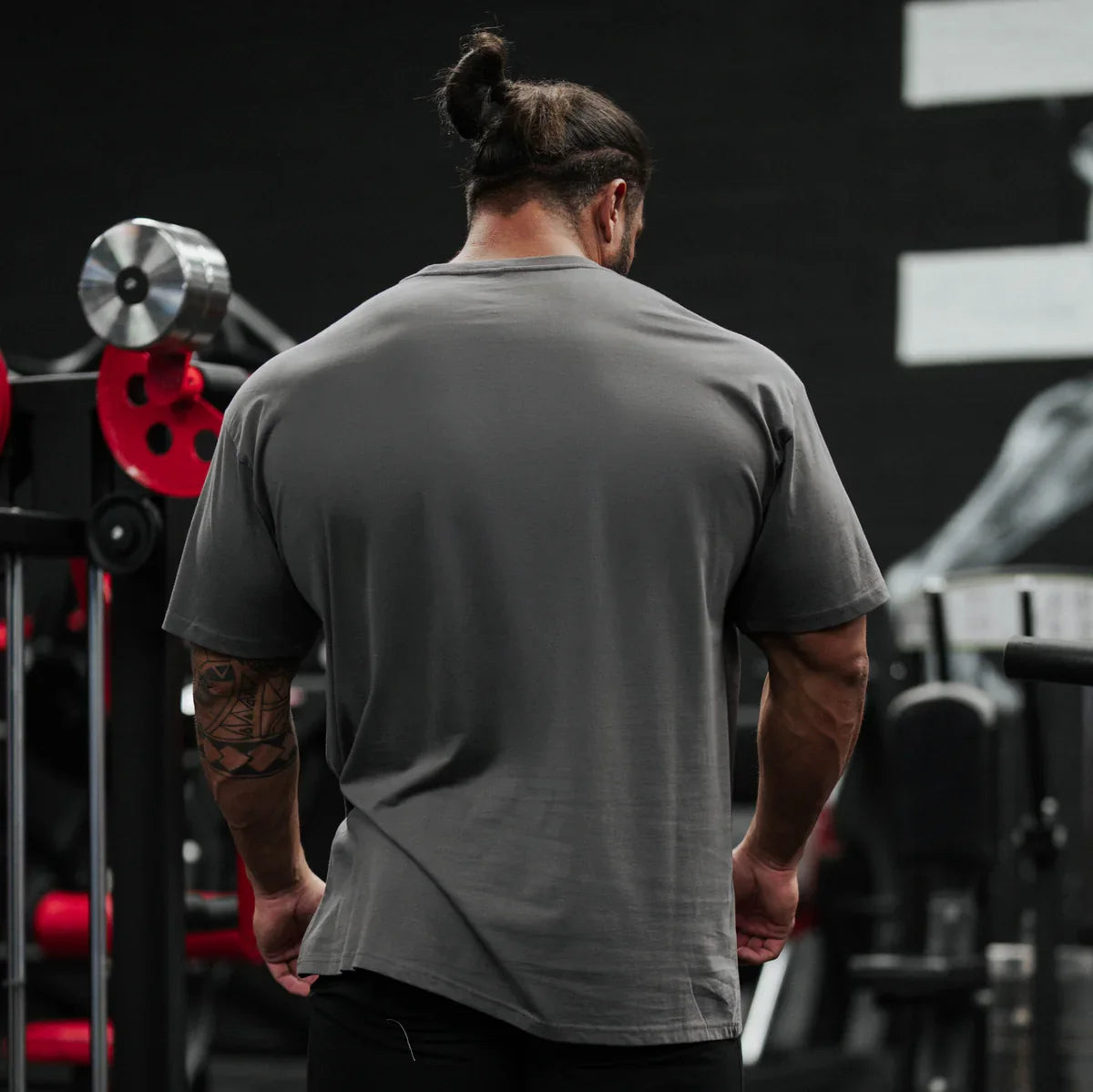 SILVERBACK Lockeres Herren-Baumwoll-T-Shirt Sommer Gym Fitness Rundhals Kurzarm Laufshirts Legere Premium Sportbekleidung