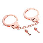 DUTRIEUX Stainless Steel Handcuffs Adjustable Fetish Restraints BDSM Bondage Alloy Lock Hand Ankle Cuffs Set Sex Toys For Couple