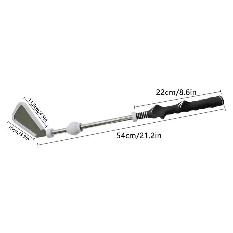 Einziehbarer Golfschwung-Trainingshelfer, Rhythm Click Sound Warm Up Golf Swing Trainer, Golf Grip Trainer Aufsatz – Kraft & Tempo
