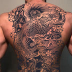 Magic Juice Tinte Wasserdichte Tattoo Aufkleber Große Größe Kräutersaft Temporäre Tattoos Männer Body Art Drache Tiger