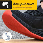 Durchtrittsichere atmungsaktive Arbeitssicherheitsschuhe Stichschutz-Sicherheitsschuhe Herren Stahlkappenschuhe Herren Baugewerbe-Arbeitsschuhe Schutzschu