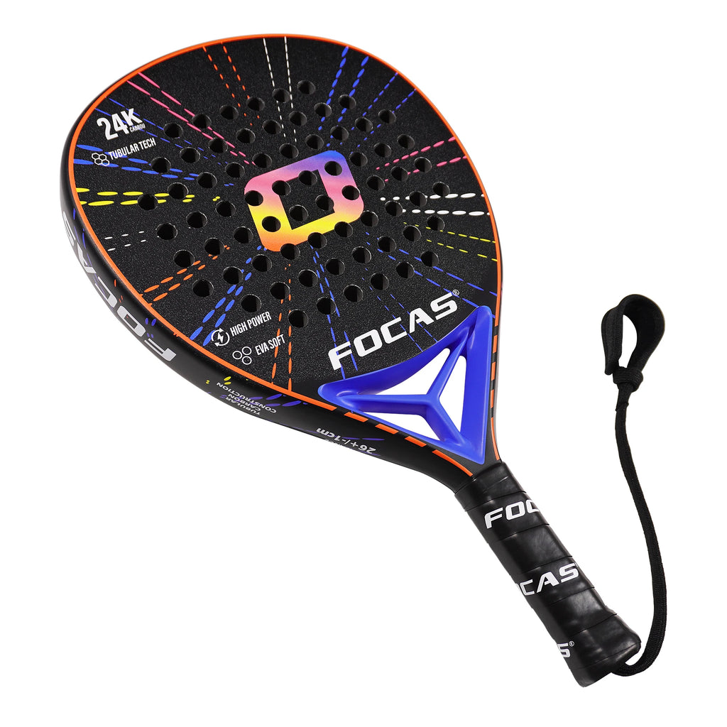 FOCAS 2026 Padel 24K Carbonfaser-Platte Tennisschläger Oberflächenbehandlung