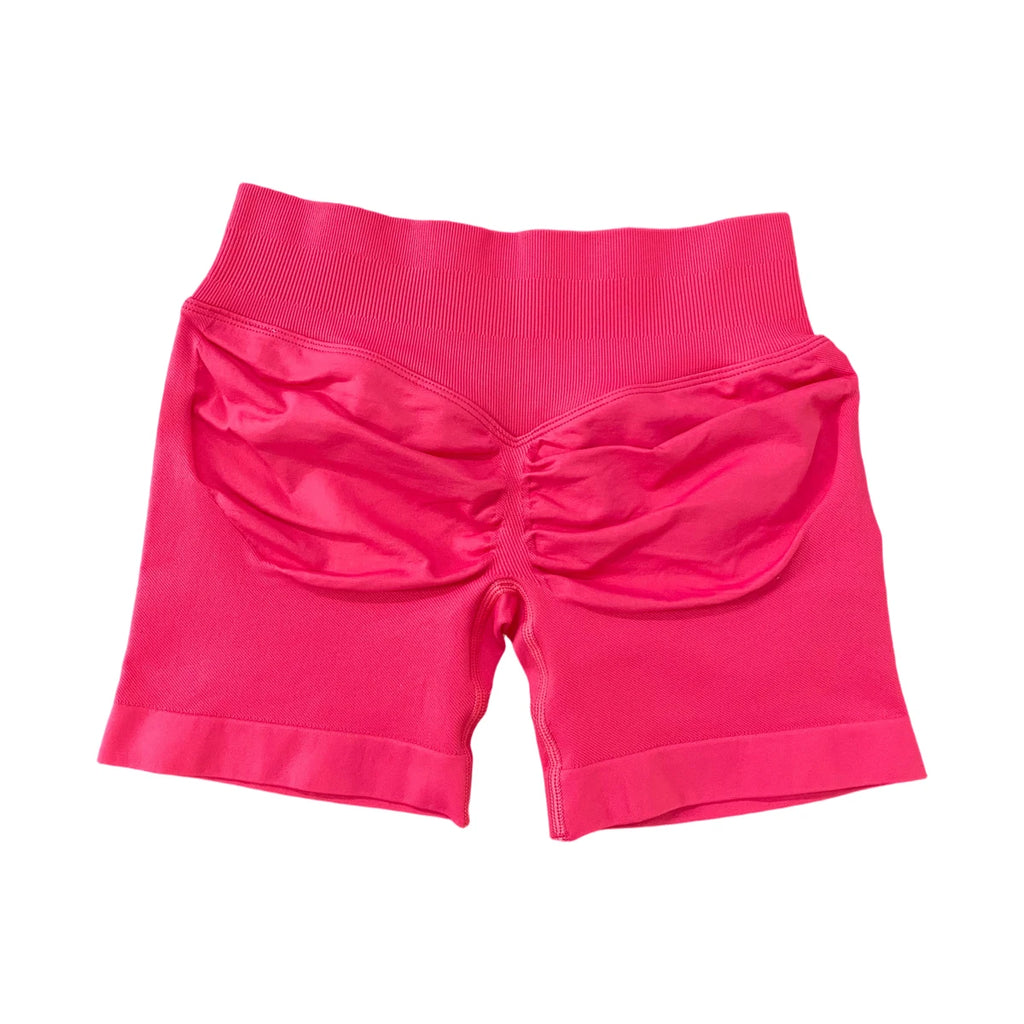 Impact Shorts 4.5" Nahtlos, hochelastisch, niedrig gerippter Bund, dezenter Po-Kontur-Shorts, Fitness Workout Yoga Gym Shorts