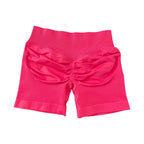 Impact Shorts 4.5" Nahtlos, hochelastisch, niedrig gerippter Bund, dezenter Po-Kontur-Shorts, Fitness Workout Yoga Gym Shorts