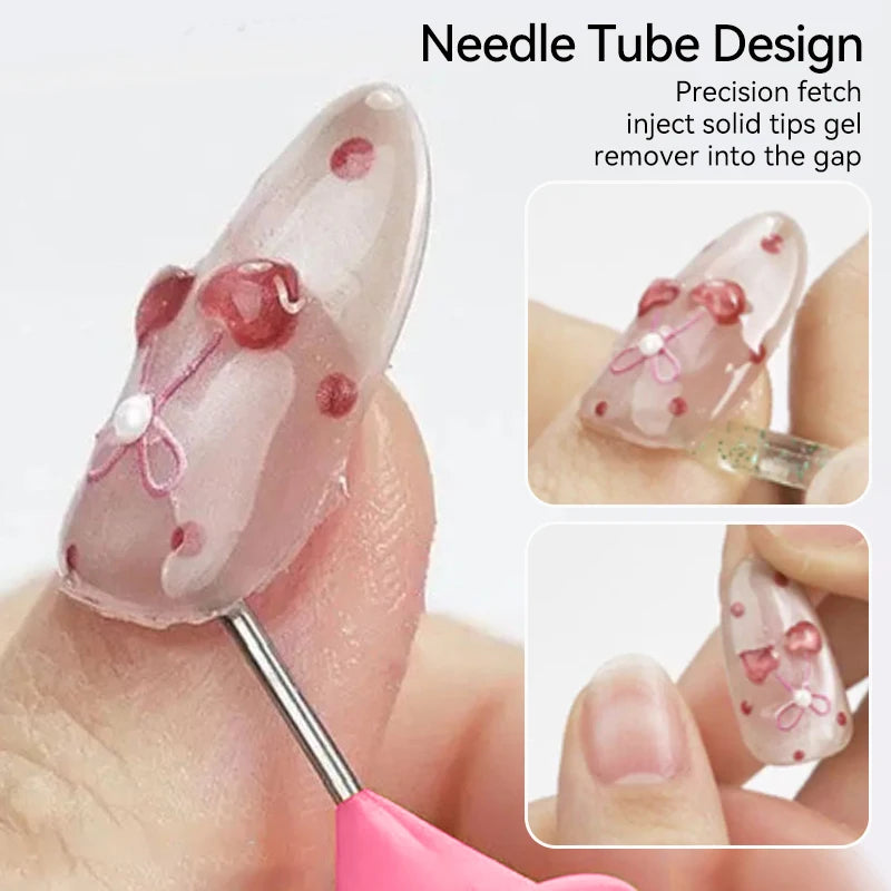 UR SUGAR 3tlg. Künstliche Nägel Set mit 420Stk. matten Soft Gel Tips Solid Glue Gel Entferner Schnelles Nagelverlängerungs-Kit Nagelpflege Starter-Set