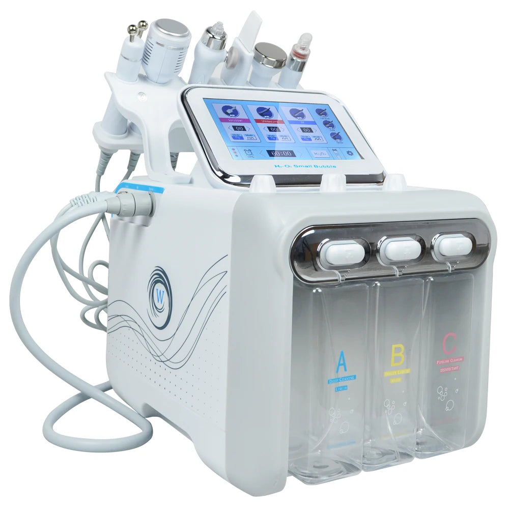 7-in-1 Dermabrasions-Peeling-Spa-Gesichtsmaschine Hautverjüngung Hydro-Dermabrasion Hydro-Aqua-Gesichtstiefenreinigung Hautpflegegerät