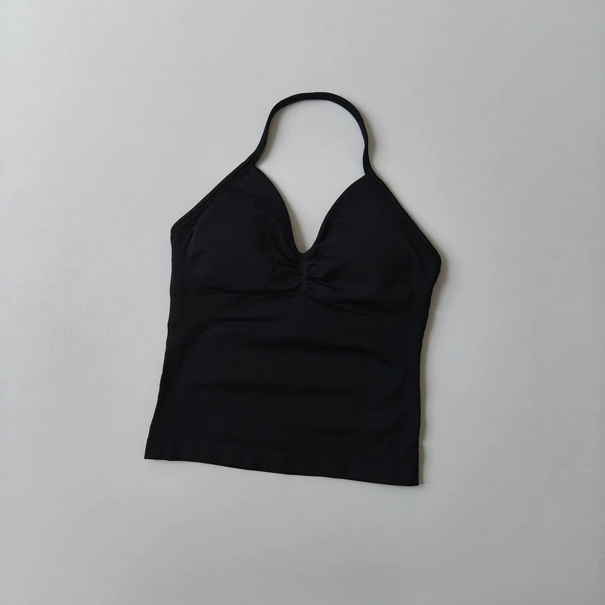 Langes Trägertop Yoga Weste Damen Rückenloses Tank Top Sport Fitness BHs Laufendes Workout Gym Neckholder