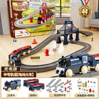 44 Teile/Set Elektrische Eisenbahn Schienensets Zusammenbau Schienenwagen Spielzeug Junge Pädagogisches Simulationsmodell Weihnachts-Geburtstagsgeschenk