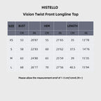 Vision Twist Front Longline Top Damen Gym Tank Yoga Oberteile Schnelltrocknend Dünne Träger Hochelastisches Lauf-Tanktop Push-up Fitness-Weste