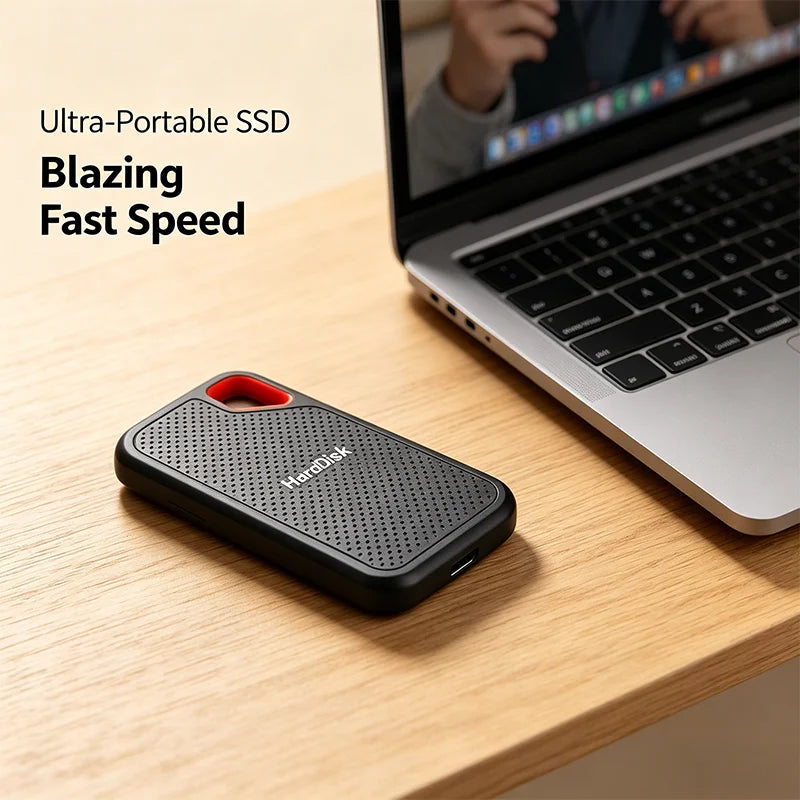 High-Speed Original SSD 2TB Portable USB3.1 Festplatte 4TB Geräuschlose Disk für Freelancer Laptop Tablet Werkbank