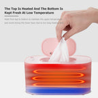 Tragbarer Baby-Feuchttücherwärmer Thermischer USB-Lade-Wickeltuchspender Warmer Wickeltuchwärmer Heizbox für Zuhause