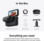Insta360 GO 3S 128GB (offiziell überholt) – Vlog Mini 4K Kamera, POV freihändig, universelle Befestigung, Stabilisierung