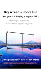 Virtual Reality 3D VR Headset Smart Glasses Helm für Smartphones Handy Mobile 7 Zoll Linsen Fernglas Brille Geräte
