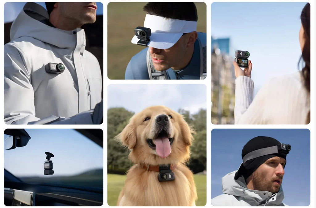 DJI OSMO NANO Leichte Sport-Action-Videokameras 1/1,3″-Sensor 143° Weitwinkel Tragbare Kamera für Radfahren, Laufen, Vlogging