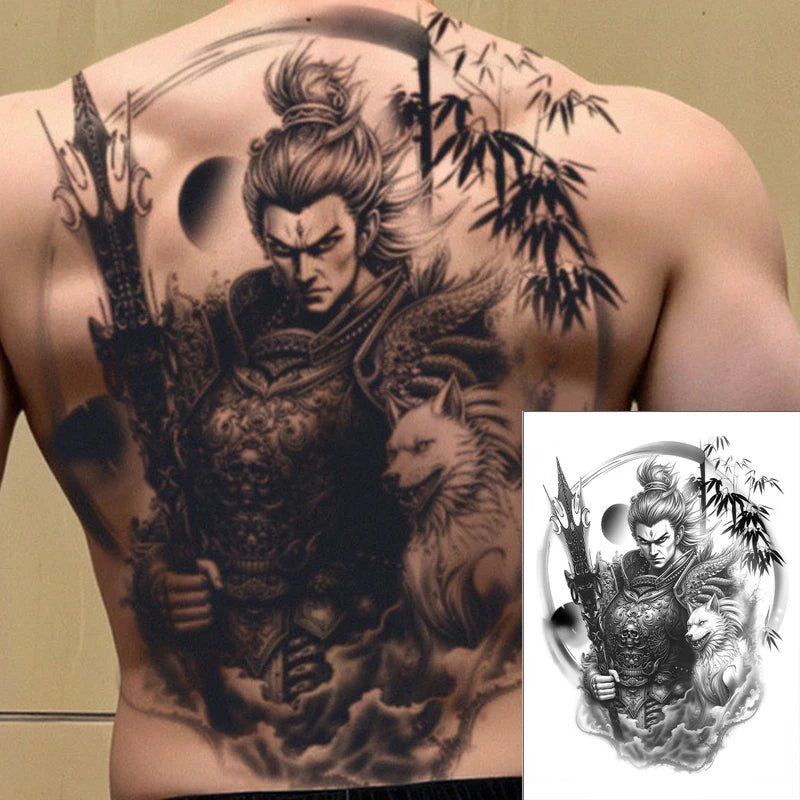 Magic Juice Tinte Wasserdichte Tattoo Aufkleber Große Größe Kräutersaft Temporäre Tattoos Männer Body Art Drache Tiger