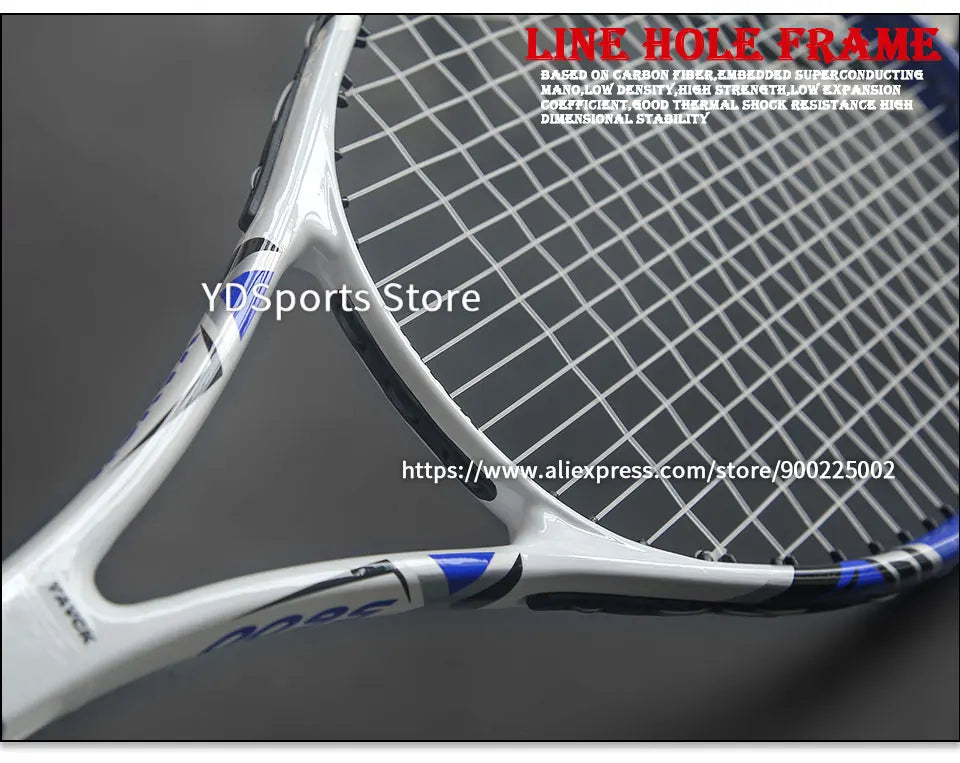 Professioneller Ultraleichtschläger aus Verbundkohlenstoff-Aluminiumlegierung, Tennisschläger 45-55LBS, Trainings-Tennisschläger Unisex Trainer
