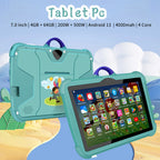 7 Zoll Kinder Tablet PC mit Android 13 Quad Core 4GB RAM 64GB ROM Lernspielzeug für Kinder Beliebter Günstiger Einfacher Design