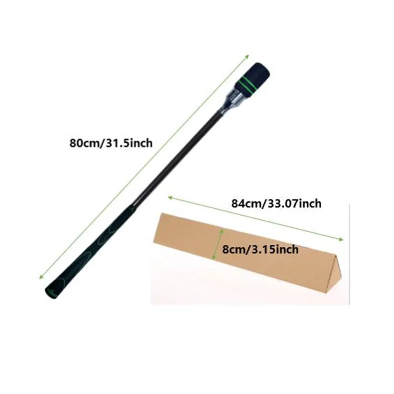 MO EYES Golfschwungtrainer Schwarz Indoor- und Outdoor-Übungsstick Handgriff HGB031