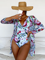 Sexy Bademode Damen Tiefer V-Ausschnitt Einteiliger Badeanzug 2026 Neuer Damen Badeanzug Damen Bodysuit Schwimmen für Strandbekleidung Monokini