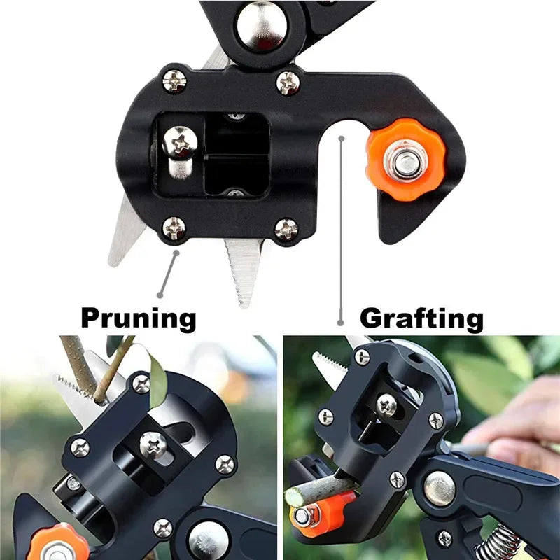 Multifunktionaler Gartentrimmer, Veredelungsschere für Setzlinge, Baumschere, tragbare Gartenwerkzeuge