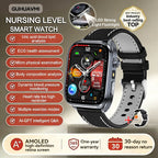Neue Gesundheitsuhr Harnsäure Blutdruck Blutsauerstoff Körperanalyse Körperfett Smartwatch EKG+PPG Bluetooth Anruf Uhr Frauen Männer