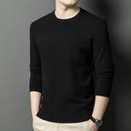 2025 Neuer Herren-Freizeitpullover Rundhals Langarm Strickpullover Rautenmuster Mode Vielseitiges Oberteil 2029