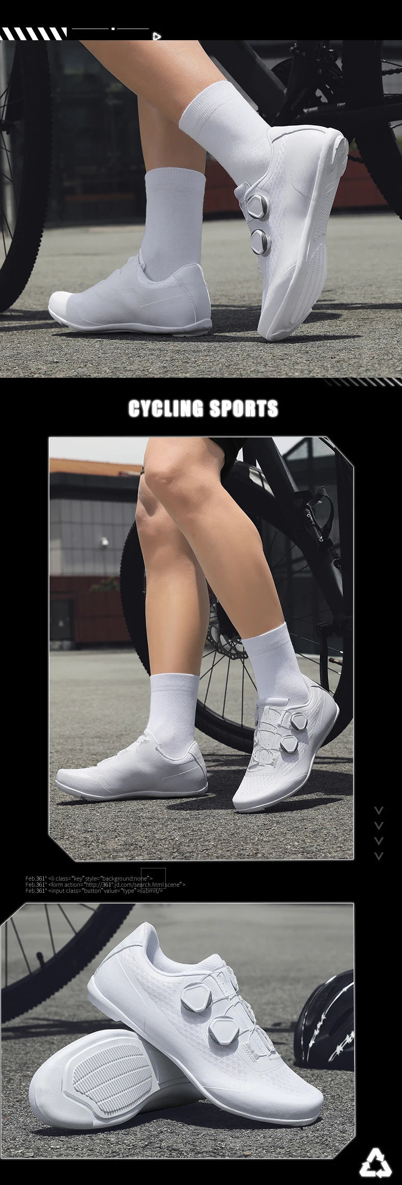 Speed Cycling Sneaker Herren Rennradschuhe Cleat-Schuhe SPD-Schuhe Fahrrad Flat Pedal Schuhe Herren Outdoor-Schuhe Weiß