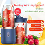 400ml Mini-Mixer 6 Klingen, tragbarer Smoothie Maker mit 21000 U/min, USB wiederaufladbar, multifunktionaler Entsafterbecher für Milchshakes